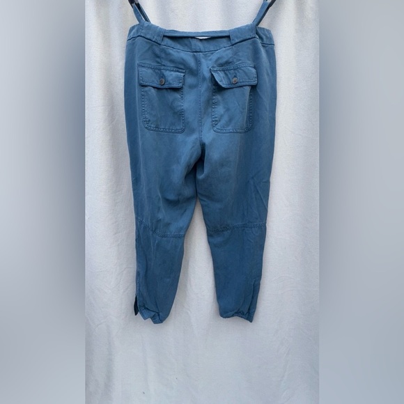 LOFT Utility Jogger Pants Women 4 Blue Belted NWOT - Picture 2 of 7